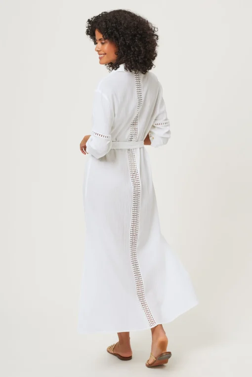 Antibes Beach Maxi Shirt Dress