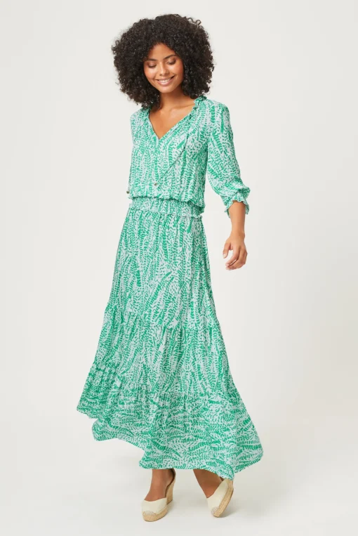 Belle Mare Smocked Waist Maxi Dress