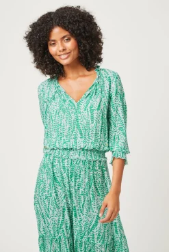 Belle Mare Smocked Waist Maxi Dress