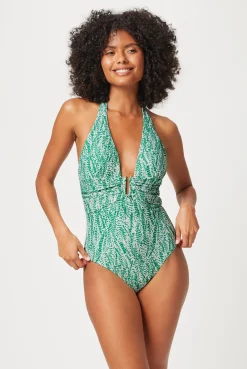 Belle Mare U-Bar Halterneck Swimsuit
