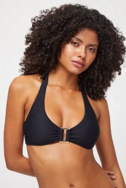 Black Rectangle Halterneck Bikini