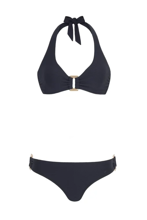 Black Rectangle Halterneck Bikini