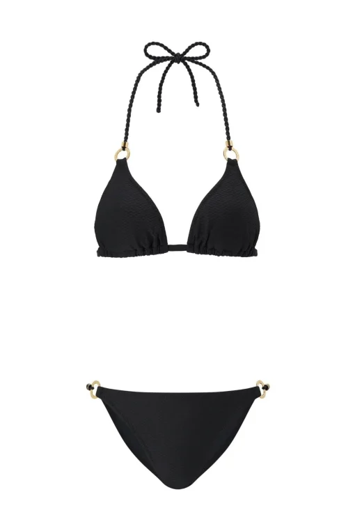 Black Ring Triangle Bikini