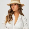 Cape Elizabeth Raffia Fedora Hat