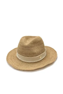 Cape Elizabeth Raffia Fedora Hat