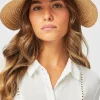 Cape Elizabeth Raffia Visor