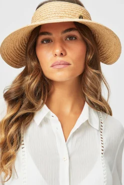 Cape Elizabeth Raffia Visor