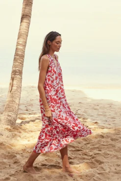 Deia Frill Midi Dress