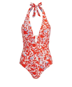 Deia U-Bar Halterneck Swimsuit