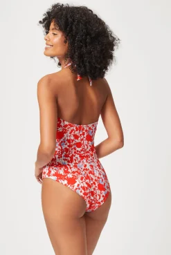 Deia U-Bar Halterneck Swimsuit