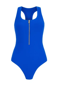 Electric Blue Racerback Swimsuit