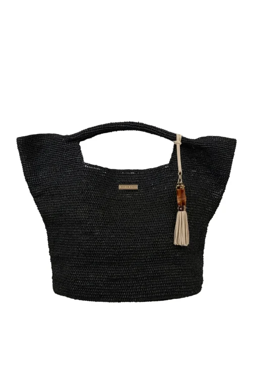 Grace Bay Medium Raffia Bucket Bag