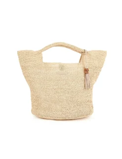 Grace Bay Medium Raffia Bucket Bag
