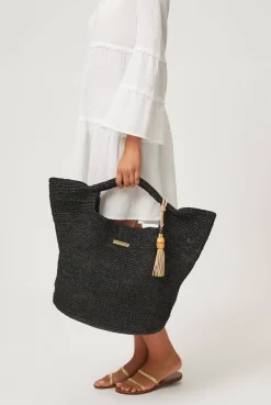 Grace Bay Medium Raffia Bucket Bag