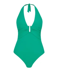 Jade U-Bar Halterneck Swimsuit