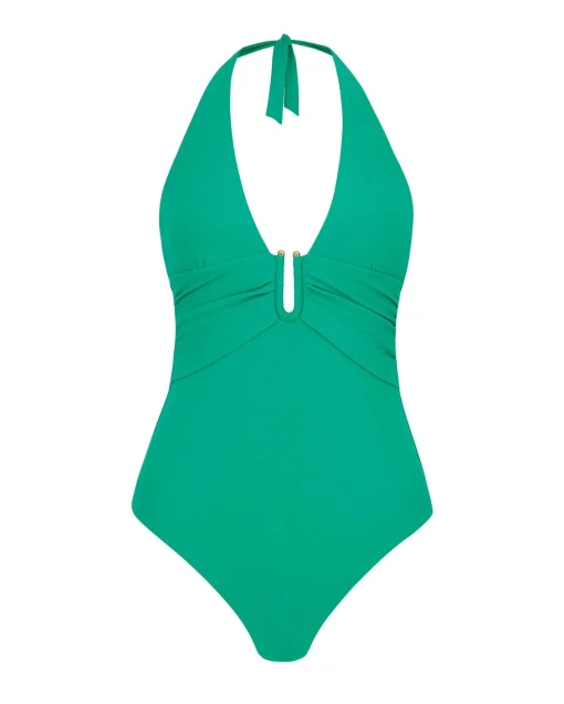 Jade U-Bar Halterneck Swimsuit