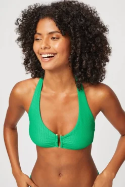 Jade U-Bar Halterneck Top