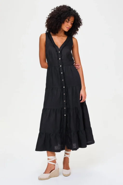 La Bocana Plunge Maxi Dress