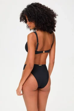 La Bocana Slider Plunge Bikini With High Leg Bottom