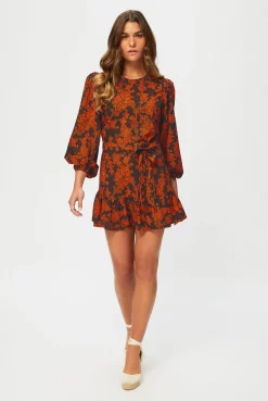 La Peñita Long Sleeve Mini Dress