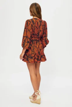 La Peñita Long Sleeve Mini Dress