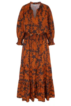 La Peñita Smocked Waist Maxi Dress