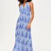 Lake Como Halterneck Maxi Dress