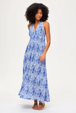 Lake Como Halterneck Maxi Dress