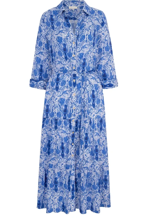 Lake Como Maxi Shirt Dress
