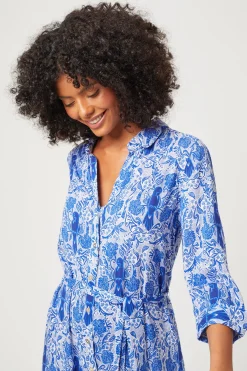 Lake Como Maxi Shirt Dress