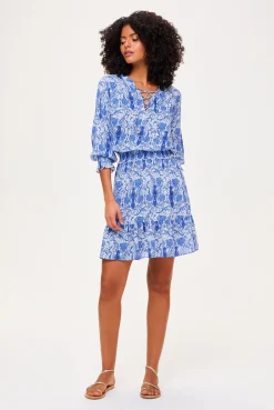 Lake Como Smocked Waist Mini Dress