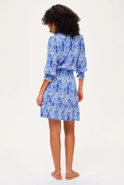 Lake Como Smocked Waist Mini Dress