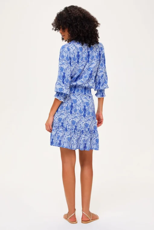 Lake Como Smocked Waist Mini Dress