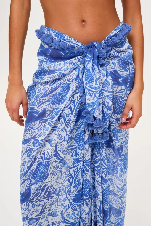 Lake Como Tassel Trim Sarong