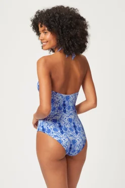 Lake Como U-Bar Halterneck Swimsuit