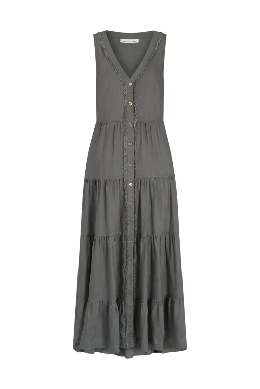 Lake Maggiore Plunge Maxi Dress