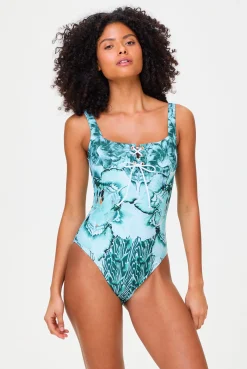 Liana Lace Up Swimsuit
