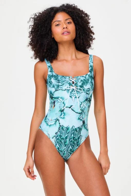 Liana Lace Up Swimsuit