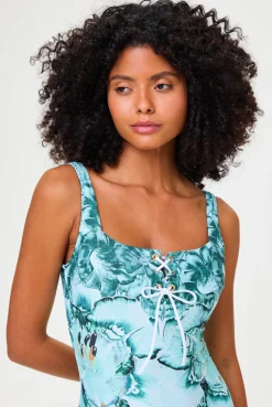 Liana Lace Up Swimsuit
