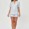 Lucca Short Sleeve Silk Pyjama Set