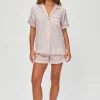 Lucca Short Sleeve Silk Pyjama Set