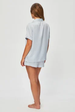 Lucca Short Sleeve Silk Pyjama Set