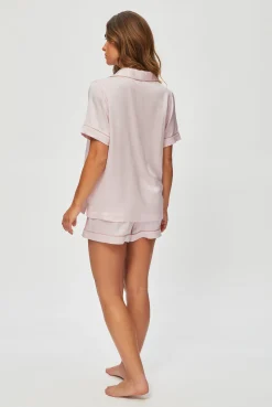 Lucca Short Sleeve Silk Pyjama Set