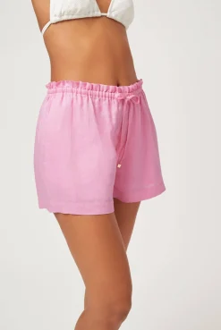 Marina Cay Linen Drawstring Shorts
