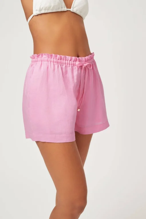 Marina Cay Linen Drawstring Shorts