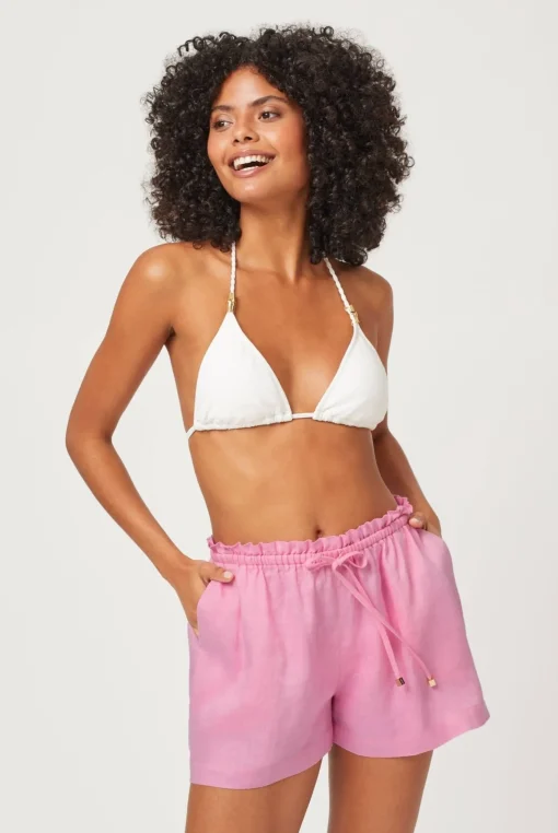 Marina Cay Linen Drawstring Shorts