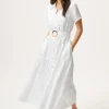 Mitsio Island Short Sleeve Shirt Dress
