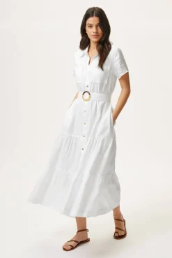 Mitsio Island Short Sleeve Shirt Dress