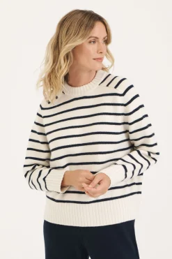 Nautical Stripe Aspen Crew Neck Jumper