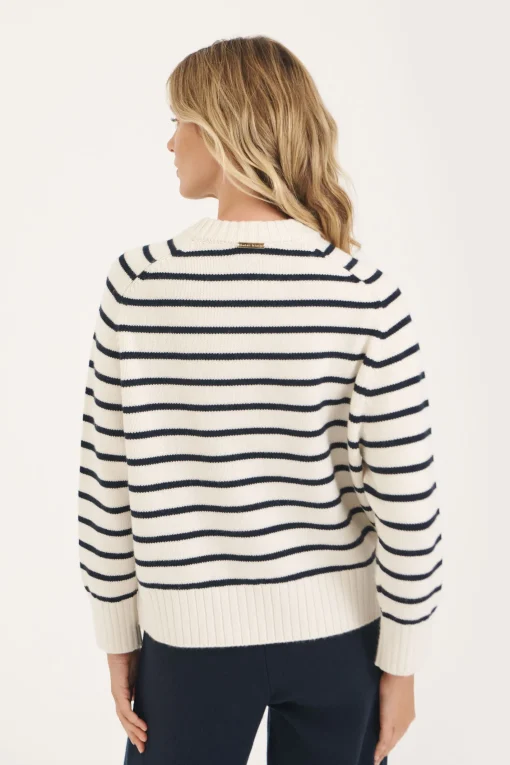 Nautical Stripe Aspen Crew Neck Jumper